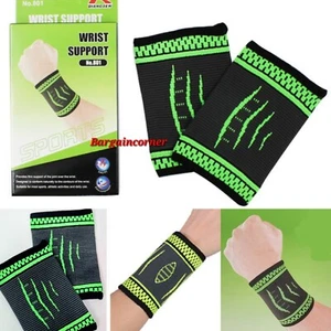 Wrist Support Sleeve Compression Bandage Elasticated Easy Use Sports & Daily Use - Picture 1 of 14