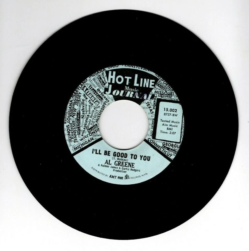NORTHERN SOUL 45 RPM - AL GREENE ON HOT LINE   RECORDS - Image 1 of 1