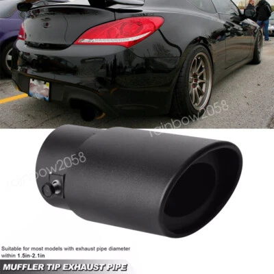 Car Exhaust Pipe Tip Rear Tail Throat Muffler Steel For Hyundai Genesis Coupe Foto 1 de 4