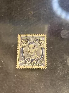 australia stamps KGVI ultramarine Blue 3D White Wattles Rare - Bild 1 von 4