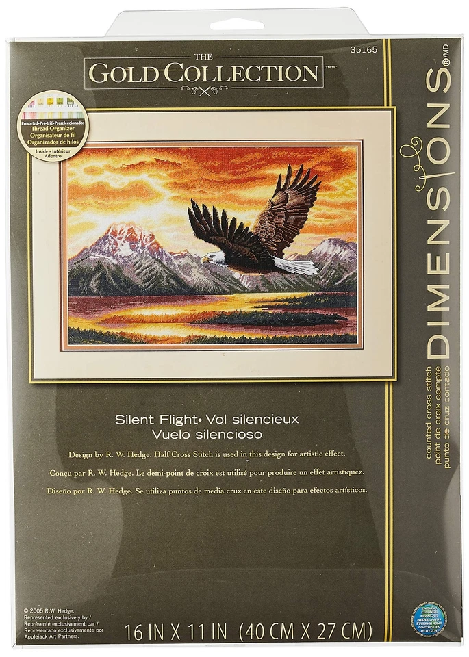 Dimensions Gold Collection Silent Flight 35165 Cross Stitch Kit 16 X 11 Inch