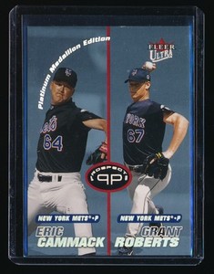 ERIC CAMMACK GRANT ROBERTS 2001 ULTRA PLATINUM MEDALLION #230 44/50 METS