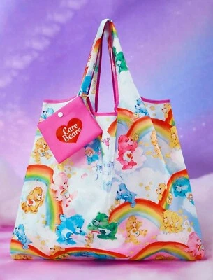 New 20” CARE BEARS Handbag CLOUD CASTLE Purse RAINBOWS Tote CARE A LOT Hobo - Image 1 of 4