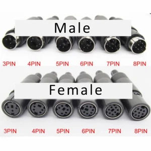 Mini enchufe S-terminal DIN 3P 4P 5P 6P 7P 8P enchufe de señal macho hembra - Imagen 1 de 4