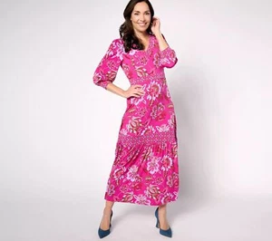 Vestido Susan Graver Passport Petite Líquido Fucsia Peri XL Nuevo - Imagen 1 de 1