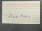 George Dockins (1945) autographed 3 x 5 index card Mlb Guaranteed to Pass