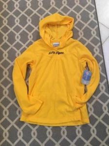 NWT Columbia Sportswear Girls Pullover Fleece LSU Yellow Size Medium 10 12 - Picture 1 of 4