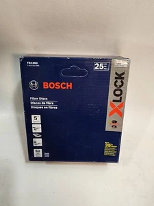 FBX560 Bosch 25 Stck. 5 Zoll 60er-Körnung X-LOCK mittlere Körnung Schleiffaserscheiben - Bild 1 von 4