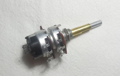 Potenciómetro Dual CRL USADO 1 Meg Lineal, 2 Meg Audio, Tap, Fecha 1953 Foto 1 de 4