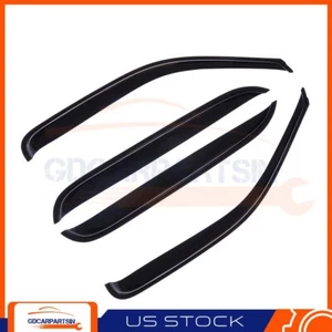 Window Visor Deflector For 00-07 Silverado/Sierra Crew Cab Rain Guard Vent Shade - Bild 1 von 3