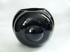 Fostoria NAUTILUS Ebony Art Deco Vase (designer George Sakier) - Picture 1 of 5