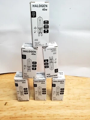 6 PACK 40W G9 T4 120V  Clear Bulb 480 Lumens  New Free Ship 40G9 - Image 1 of 4