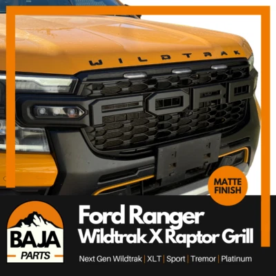 Ford Ranger Wildtrak X Raptor Grille (MATTE BLACK) Next Gen XLT PLATINUM SPORT - image 1 of 4