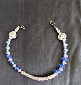New England Patriots Sterling Silver And Swarovski Crystal Bracelet 5620 - Picture 1 of 3