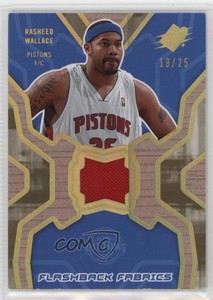 2007-08 SPx Flashback Fabrics Parallel /25 Rasheed Wallace #RW