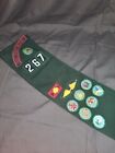 Vintage 1960S Girl Scout Sash With Badges & Patches Rock River Valley