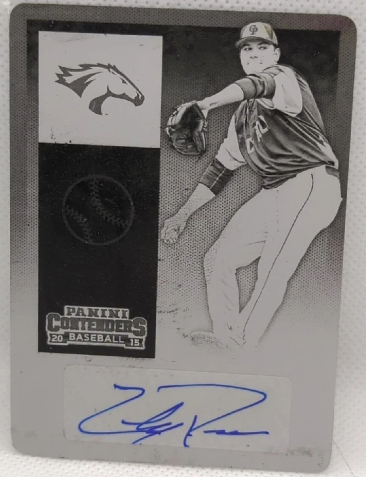 CODY PONCE 2015 Panini Contenders RC AUTO PRINTING PLATE 1/1 Cal Poly Broncos of - Image 1 of 2