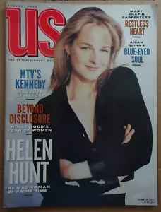US Magazine Feb-1995 HELEN HUNT/AMY BRENNEMAN/THE BRADY BUNCH/TYRA BANKS, # 205 - Imagen 1 de 12