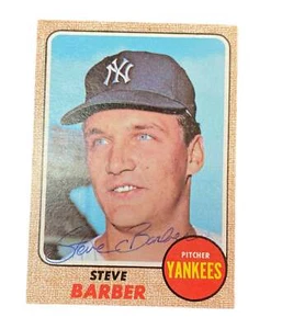 Steve Barber 1968 Topps Baseball Autographed Card - Picture 1 of 1