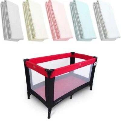 FOR YOUR LITTLE ONE Reisebett Spannbettlaken Deluxe Baby 100% Baumwolle 95x65cm - passend für alle Marken