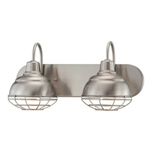 Millennium Lighting 5422-SN Neo-Industrial 2-Light Bath Vanity in Satin Nickel - Picture 1 of 1