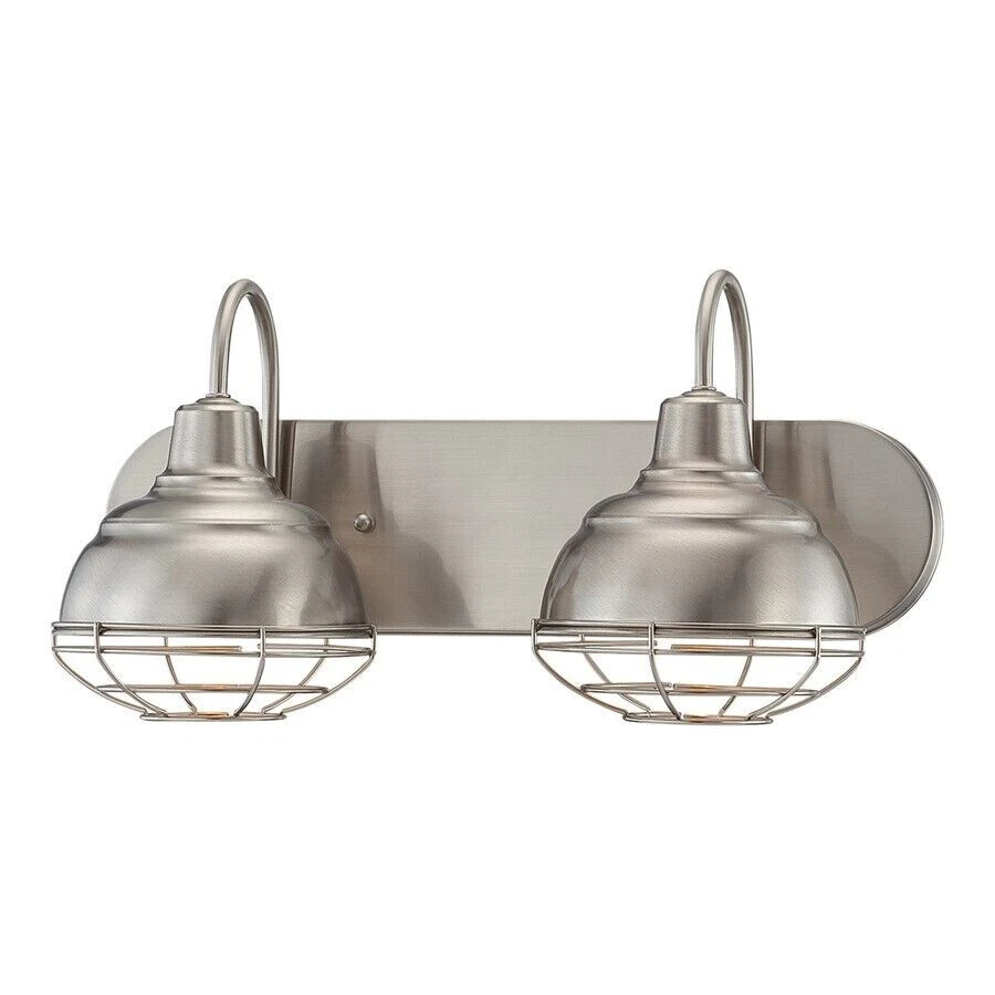 Millennium Lighting 5422-SN Neo-Industrial 2-Light Bath Vanity in Satin Nickel - Image 1 of 1
