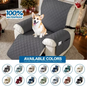 Waterproof Recliner Chair Cover Oversized NonSlip Recliner Covers Home Decor - Picture 1 of 39