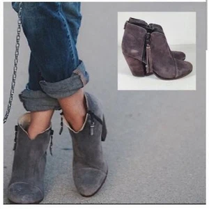 Rag & Bone Margot Boots Fransen Wildleder Stiefeletten Damen Gr. 7,5 USA EUR 37,5 - Bild 1 von 9