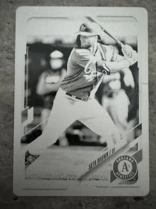 SETH BROWN 2021 TOPPS DRUCKPLATTE, OAKLAND A'S - Bild 1 von 2