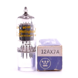 Eine WESTINGHOUSE by EI 12AX7A Röhre NOS NIB GM%: 131/125 AMPLITREX - Bild 1 von 5