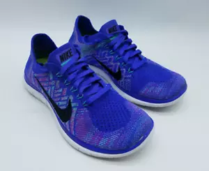 Nike Free 4.0 Flyknit Women's Size 7.5 Running Shoes Vivid Purple - Picture 1 of 12