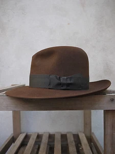 The Indiana Jones Adventurer Fedora Hat by Christys' - 100% fur felt, UK made - Picture 1 of 10
