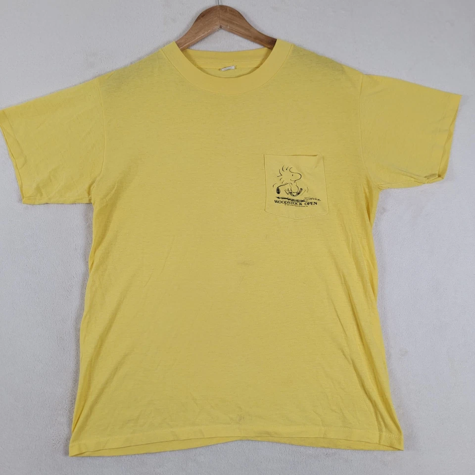 Camiseta vintage 65 Woodstock Peanuts Snoopy talla grande EE. UU. puntada única Foto 1 de 4