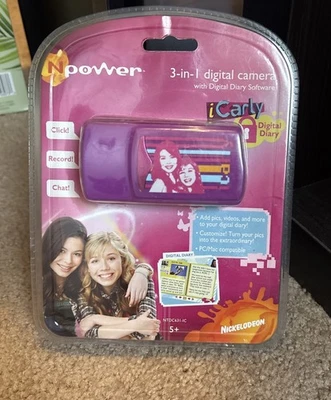 Câmera Digital Npower iCarly 3-n-1 Diário Digital BN - Imagem 1 de 3