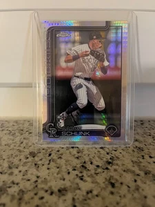 Topps Chrome 2025 MLB Aaron Schunk RC Prism Refractor #238 - Bild 1 von 2
