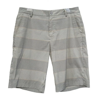 PUMA Mens Golf Shorts 32 Gray Plaid Check Stretch Flat Front Casual Summer - Image 1 of 4