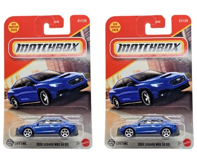 2025 Matchbox 2024 Subaru WRX S4 STI #31 Metalflake Blue JDM - Set of 2 - Image 1 of 3