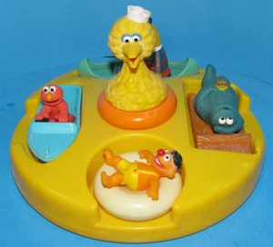 Juguete de baño flotante Illco "Tub Puzzle" Plaza Sésamo 1990 de colección L@@K - Imagen 1 de 13