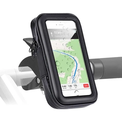 XQISIT 360° Universal Fahrrad-Halterung Lenker-Halter für Handy Smartphone Navi - Bild 1 von 4