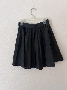 Zara black pleated mini skirt Girl size 13-14 - Picture 1 of 4