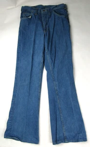 Vintage anni 60 70 uomo Lee Bell fondo 31 x 31 gamba svasata hippie sbiadito cavalieri larghi - Foto 1 di 15