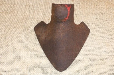 Cultivador de colección antiguo punta de flecha de metal Planet Jr punta de barrido de punto de arado 1 perno Foto 1 de 4