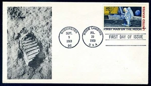 Moon landing FDC Scott C76 Footprint cachet - Picture 1 of 1