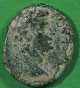 Roman Provincial ae17 Bronze Coin of Caligula Phrygia ZEUS @0692 - Picture 1 of 3