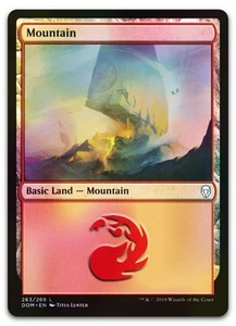 Mountain (263) #263 (Foil) (NM) Dominaria DOM Magic MTG - Picture 1 of 2
