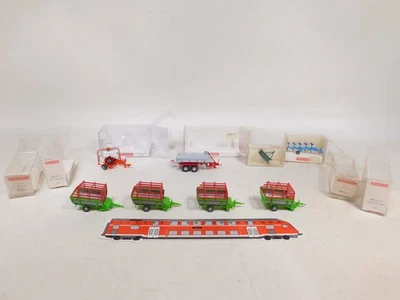 8X Wiking H0 1:87 Heuladewagen Ecc 0384 40 378 381 382 888 Mint+Box #DW748-1 - Immagine 1 di 4