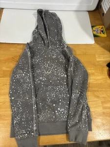 Gray speckled Hoodie Size 7 Boys - Picture 1 of 3