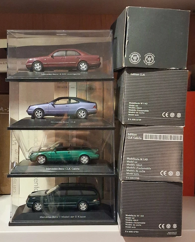 Herpa 1/43 Lotto MB Mercedes in box promozione Concessionario no Dinky Minichamp - Immagine 1 di 4