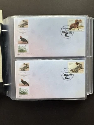 United WWF Especies en Peligro de Extinción FDC (2019) Las 3 Oficinas + 12 FDC + Juego Completo Foto 1 de 4