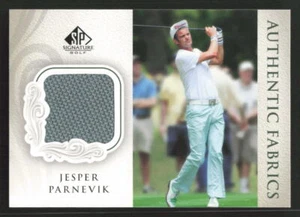 2004 SP Signature Jesper Parnevik Authentic Fabrics MEM Aqua Shirt #AF-JP Card - Picture 1 of 2